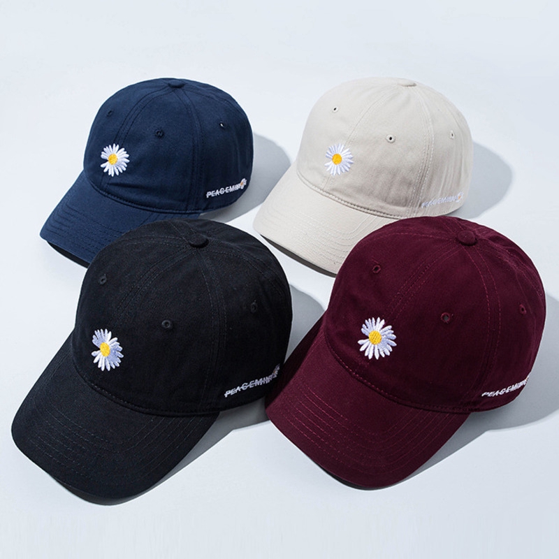 Mũ Lưỡi Trai Thêu Hình Hoa Cúc Nhỏ Thời Trang Cho Nam Và Nữ 22065