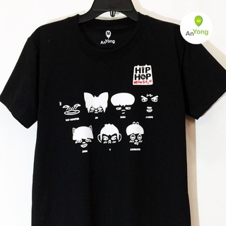 ÁO THUN BTS HIPHOP MONSTER 7 KHUÔN MẶT