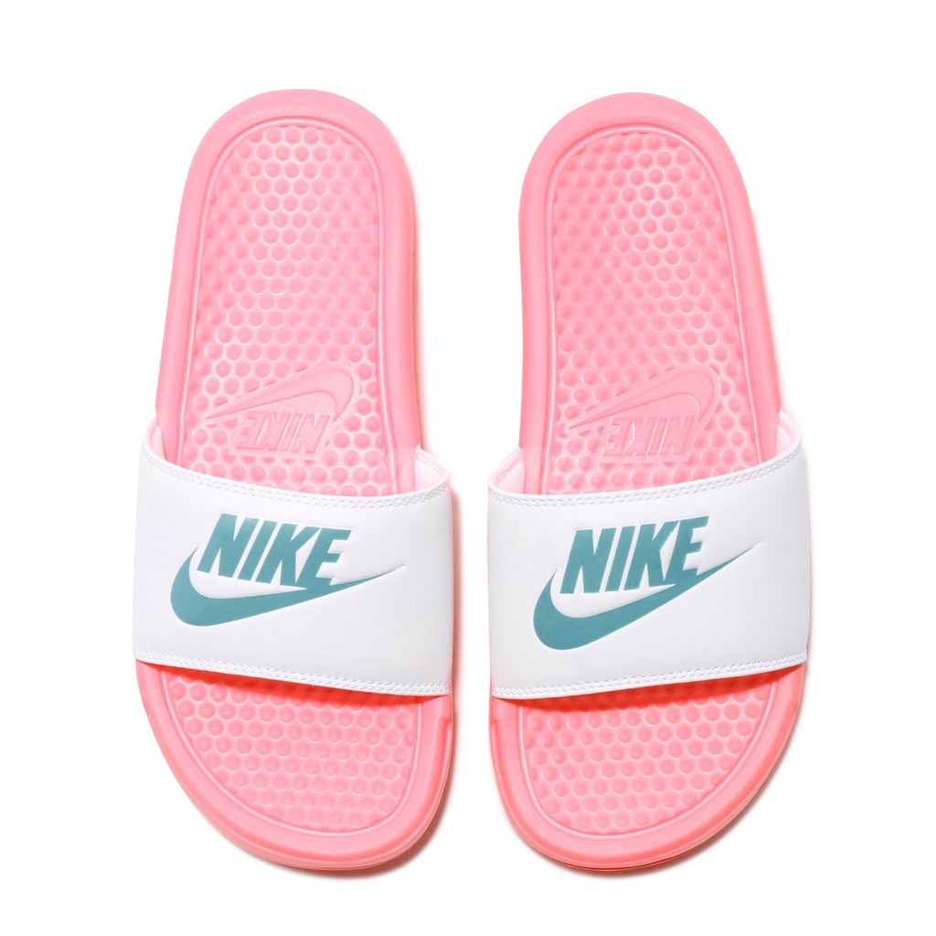 Dép Nữ Nike Benassi Hồng Trắng - 343881-616 [Chính Hãng]