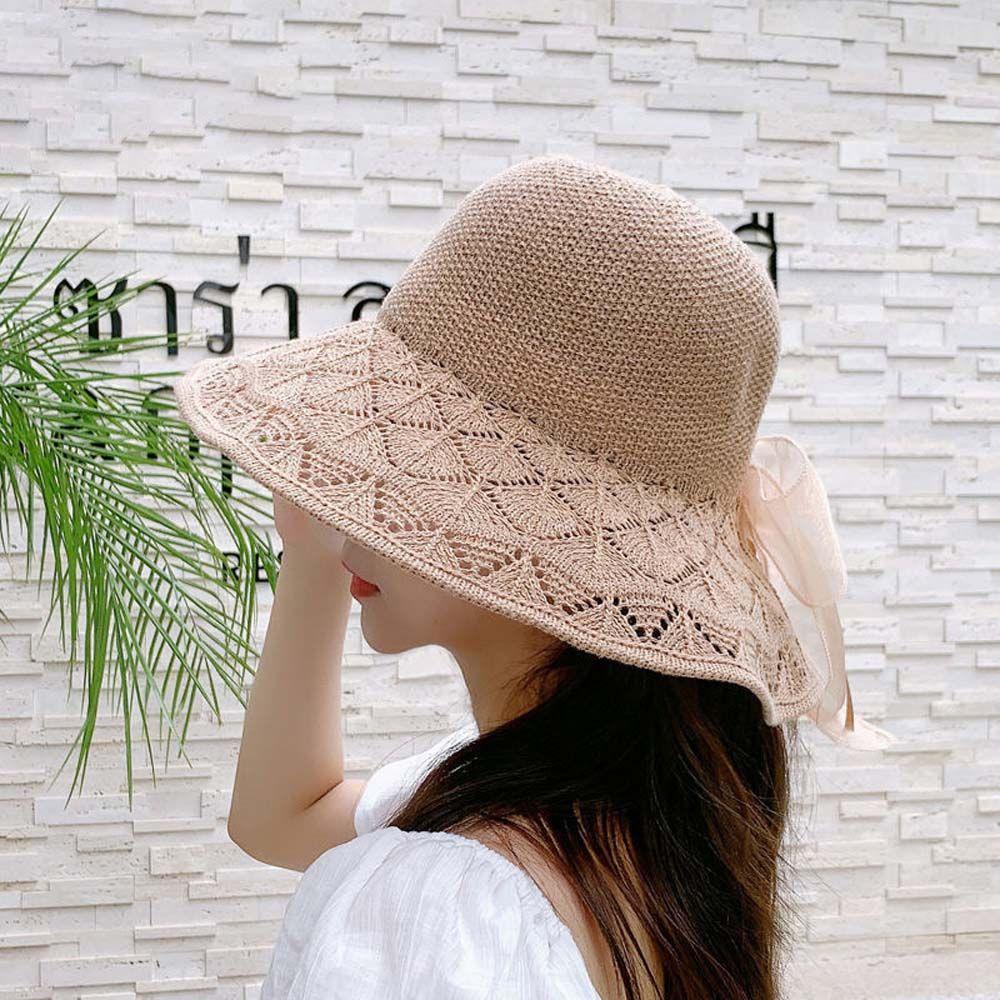 Nón Rộng Vành Hở Chóp Phối Ren Thời Trang Mùa Hè