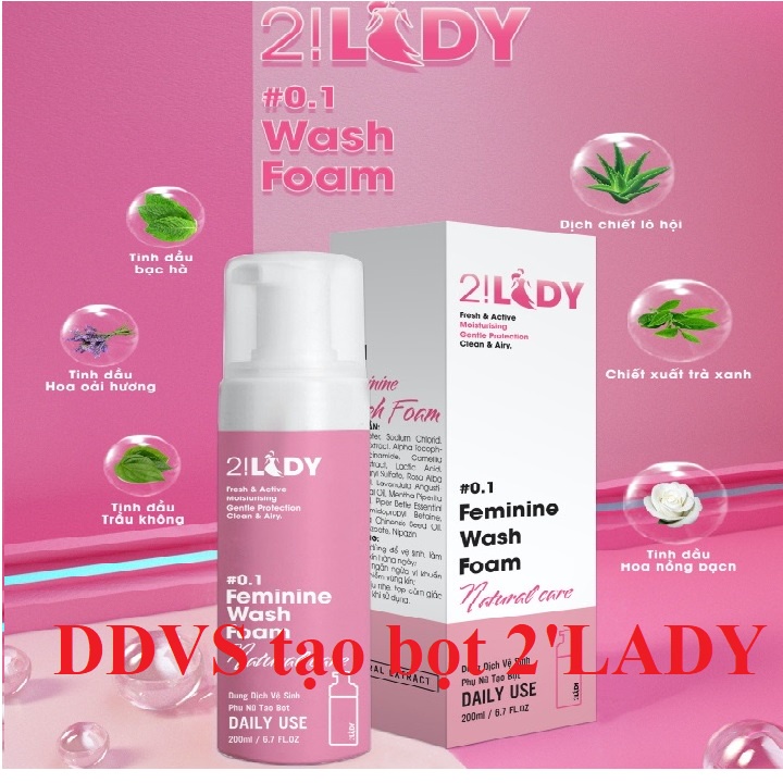 Dung dịch vệ sinh tạo bọt 2 Lady combo phụ khoa Magic Skin 2lady magicskin