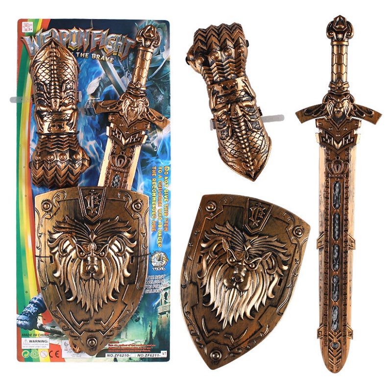 Đồ chơi vũ khí cổ đại nhiều chi tiết cỡ lớn cho bé trai cosplay hoá trang nhân vật viking B4KIDS - L8