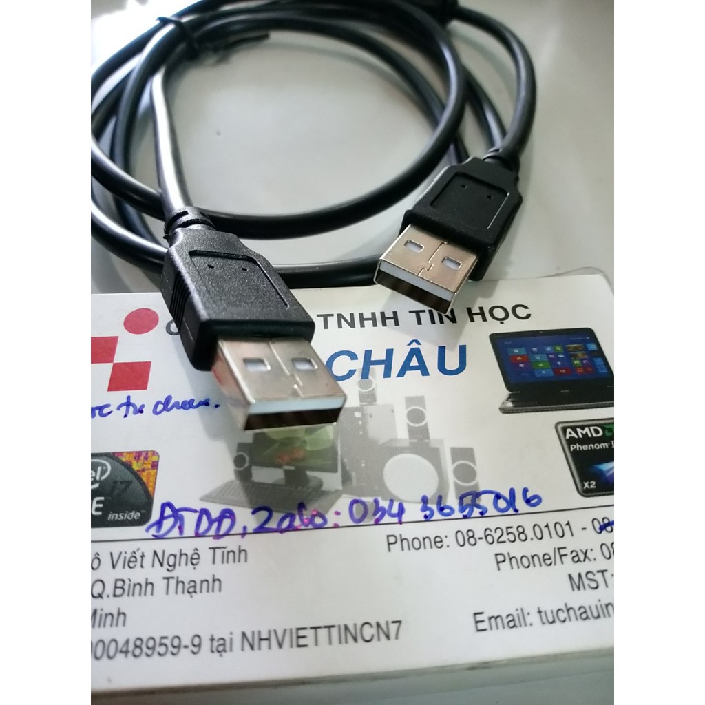 Cáp USB Link - 2 đầu đực USB - Cáp dài 1.5 M | BigBuy360 - bigbuy360.vn