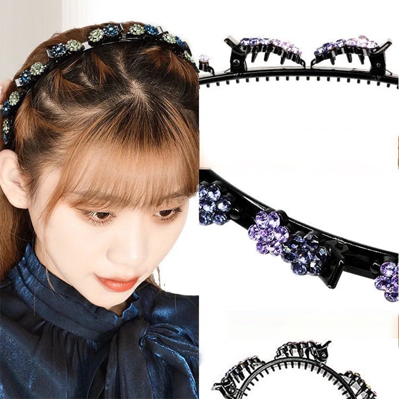 Kẹp tóc đính đá nhiều lớp