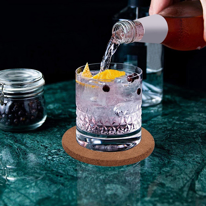 Đế lót ly cho đồ uống . Đế lót ly hấp thụ chịu nhiệt Đĩa có thể tái sử dụng để uống Ly rượu Ly cốc Cốc cốc