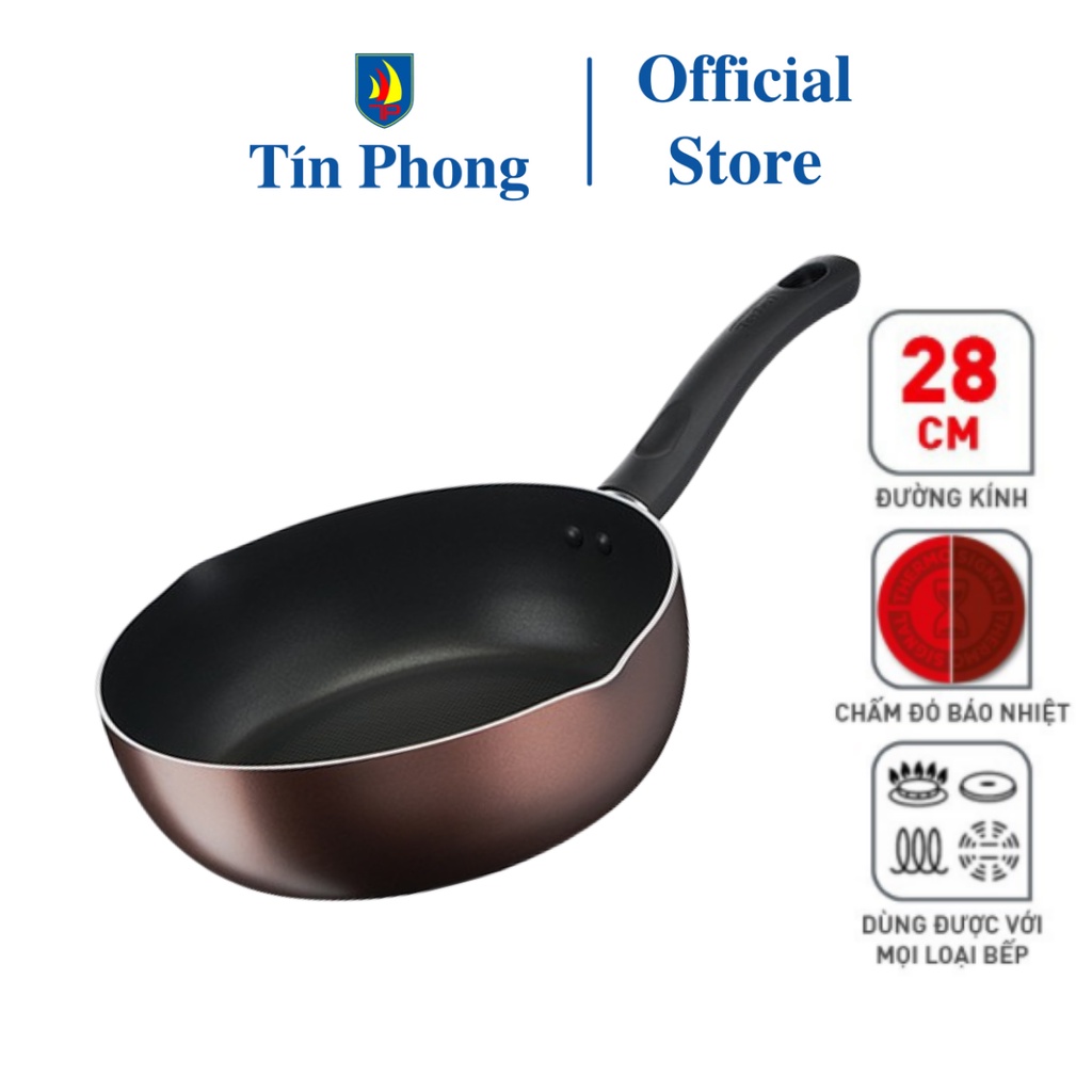 Chảo chiên sâu lồng chống dính Tefal Day By Day 28cm (G1436606)