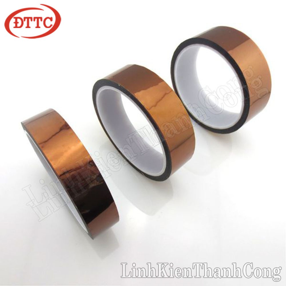 Băng Dính Quấn Biến Áp Xung - Băng Dính Chịu Nhiệt Màu Nâu Rộng 20mm 25mm 27mm 30mm 33mm 35mm 40mm