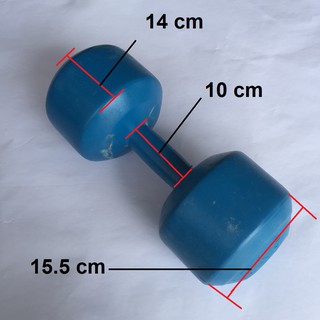1 cục tạ tay đặc 10kg có vỏ nhựa, có ruột là xi-măng non, tập tay, vai, ngực cho nam, tạ nặng10kg