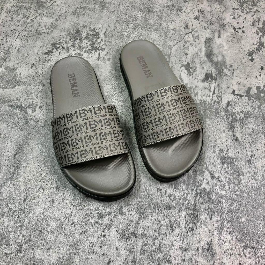 Dép nam quai ngang Beman DBM30,quai dép da sít cao cấp 2 lớp, đế cao su non nguyên khối