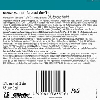 Lưỡi dao cạo râu Gillette Mach 3