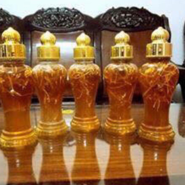 Bình thủy tinh ngâm sâm, mật ong 0,45 lit