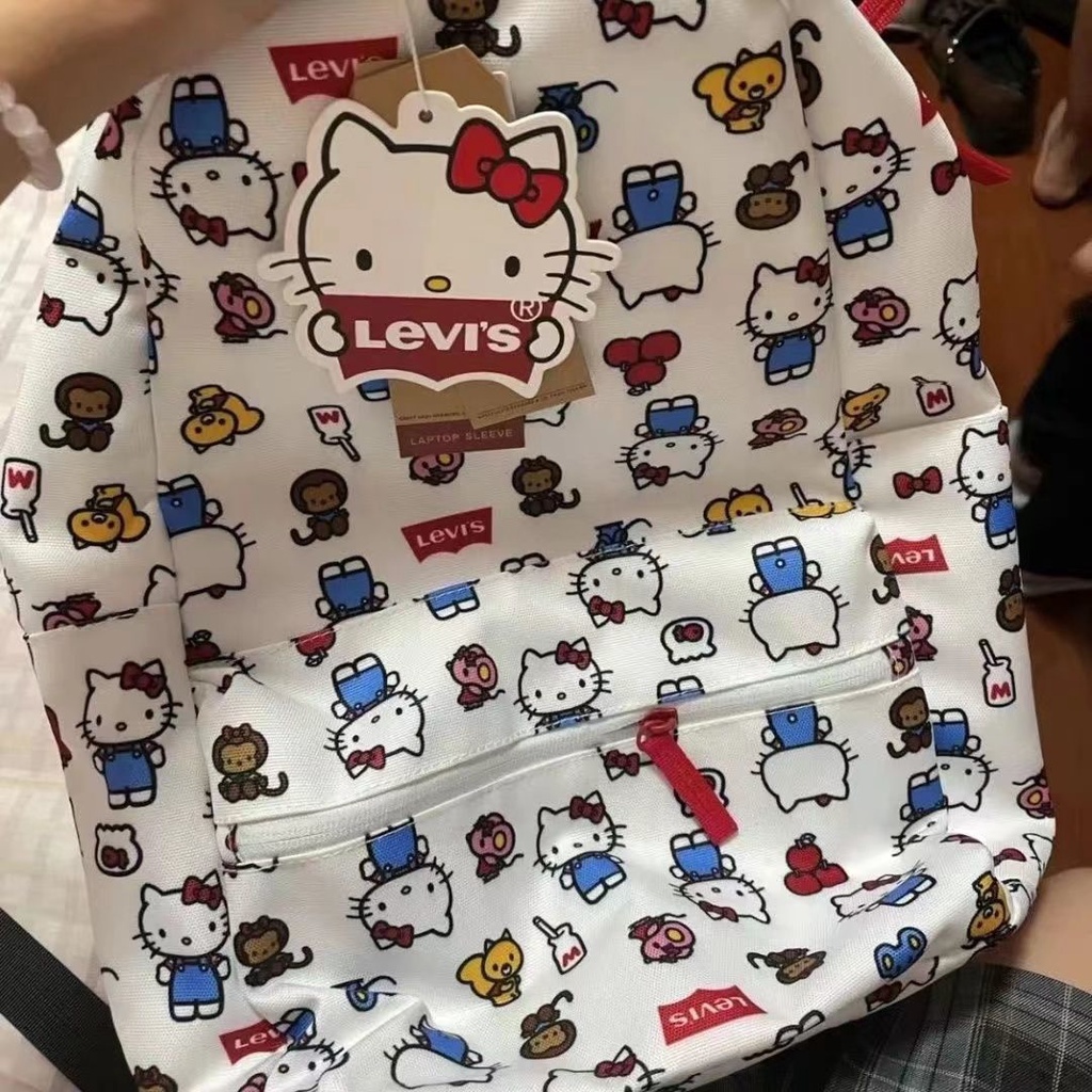 Ba Lô HelloKitty. Hellokitty Balo Đi Học In Họa Tiết Hello Kitty Thời Trang 2022 Cho Nữ Sinh Trung Học