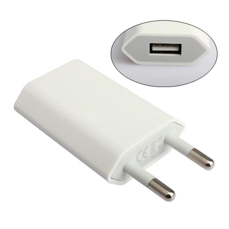 Củ sạc pin gắn tường cổng USB ổ cắm EU chuyên dùng cho IPhone 5s 6s 7 Plus Samsung S5 S6 S7