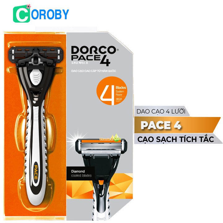 Dao Cạo Râu Dorco Hàn Quốc 4 Lưỡi Cao Cấp