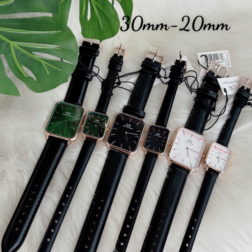 ĐỒNG HỒ NỮ WD QUADRO , DÂY DA MẶT CHỮ NHẬT , SIZE 20/30MM , FULLBOX HÃNG