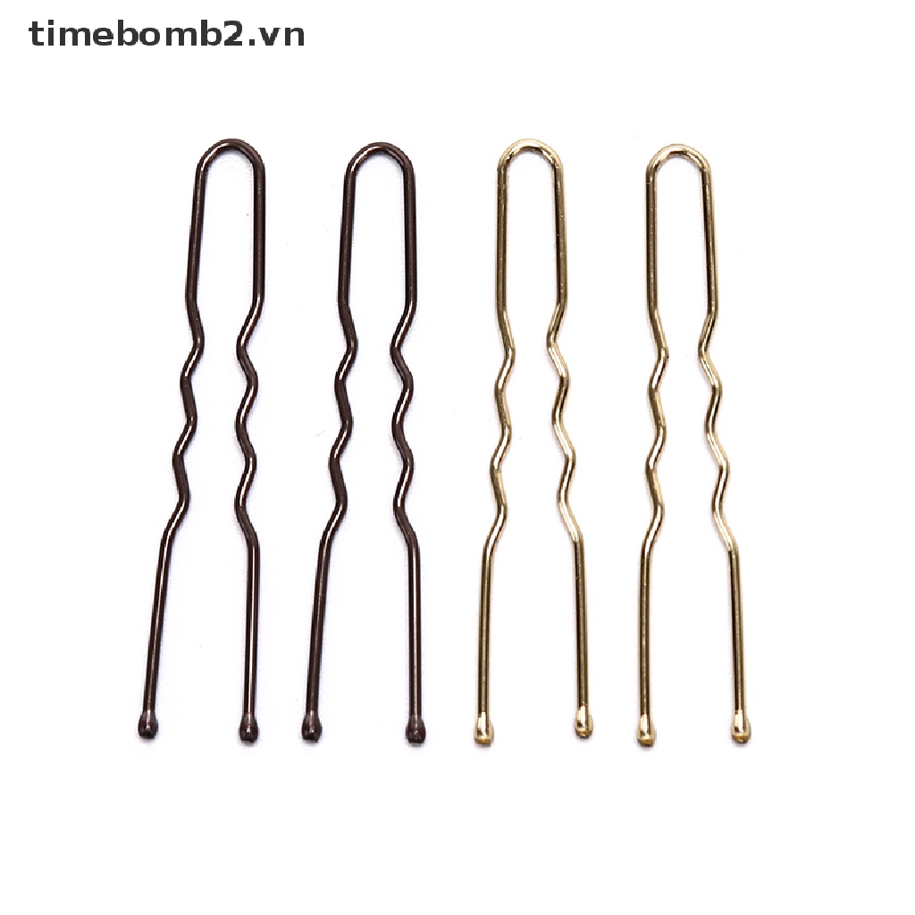 Set 20 Kẹp Tóc Kim Loại Hình Chữ U Thời Trang Cho Nữ