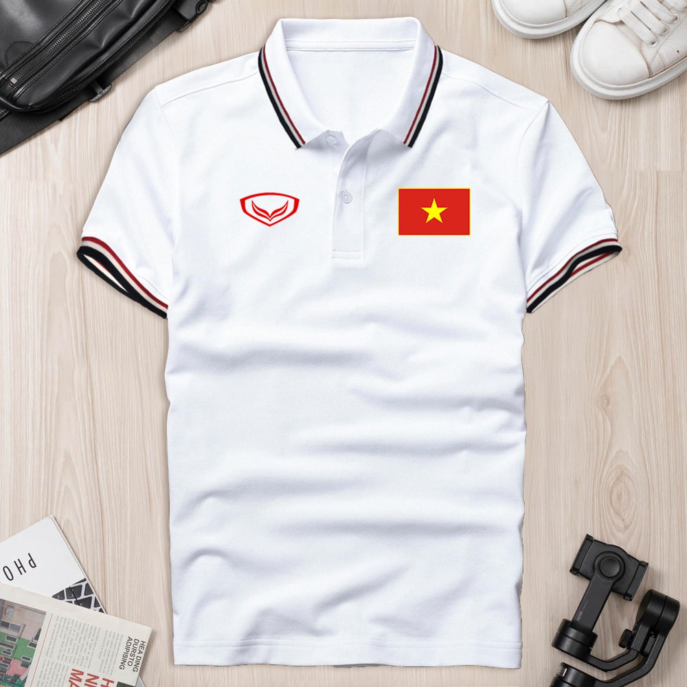 Áo Thun Polo có cổ ĐỘI TUYỂN VIỆT NAM Cao Cấp, cotton thấm hút mồ hôi, vải xịn không bông xù trẻ trung sang trọng GUCATI | BigBuy360 - bigbuy360.vn