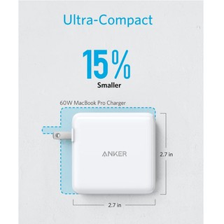 Củ sạc 2 cổng ANKER A2029 kèm cổng PD 60W Type-C+USB