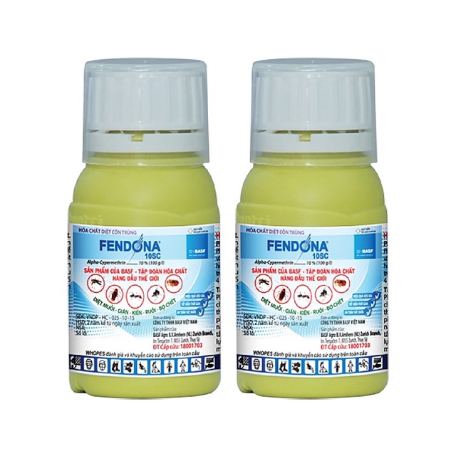 FENDONA 10SC - THUỐC DIỆT RUỒI, MUỖI, KIẾN, GIÁN - 50ml