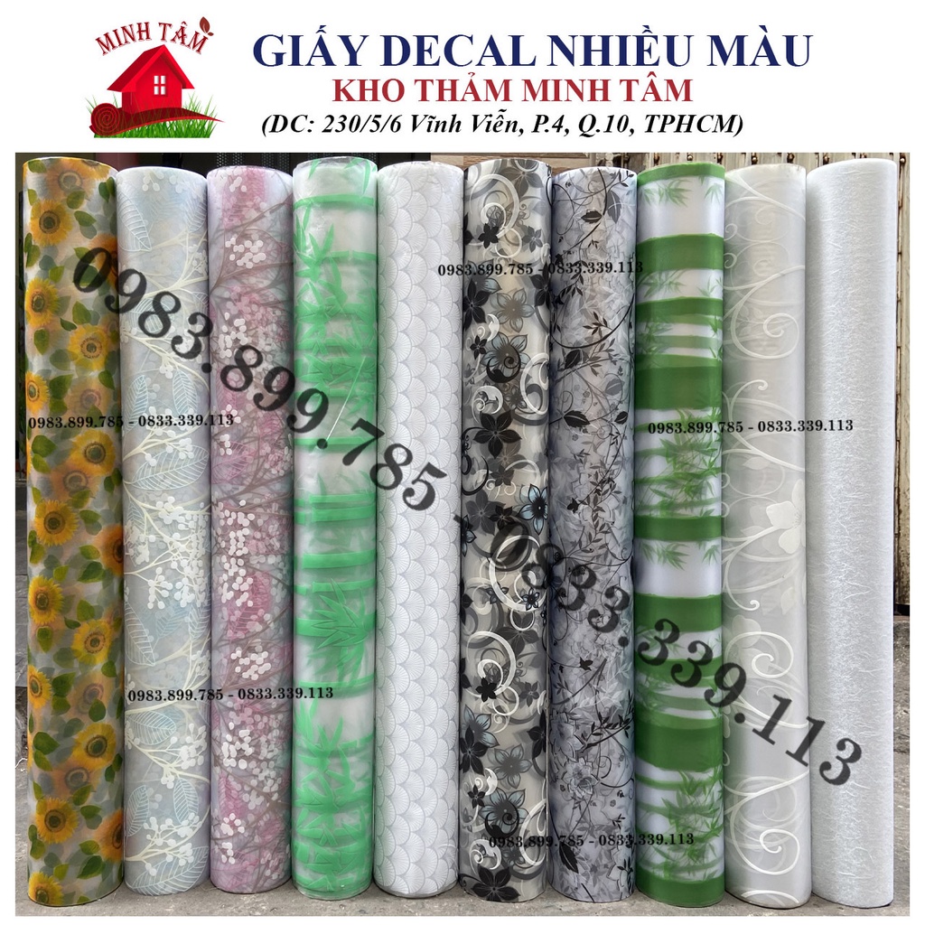 Decal dán kính , giấy đề can dán kính mờ cửa sổ phòng khách đẹp chống nắng đẹp giá rẻ 90x50cm
