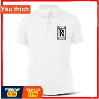 Áo thun xe rolls royce  áo polo tay ngắn in logo xe rolls royce