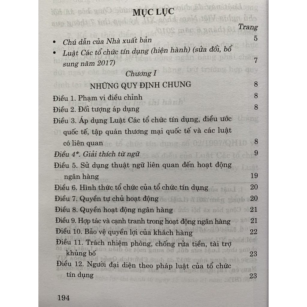 Sách-Luật Các Tổ Chức Tín Dụng