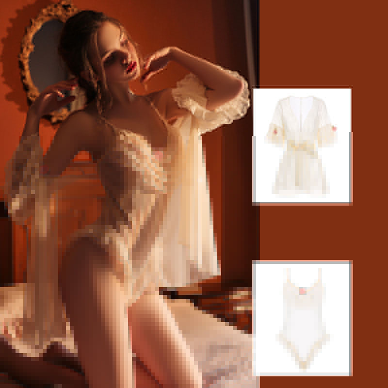 Bộ Đồ Lót Liền Thân LEOSOXS Cổ Chữ V Khoét Sâu Phối Ren Gợi Cảm Cho Nữ