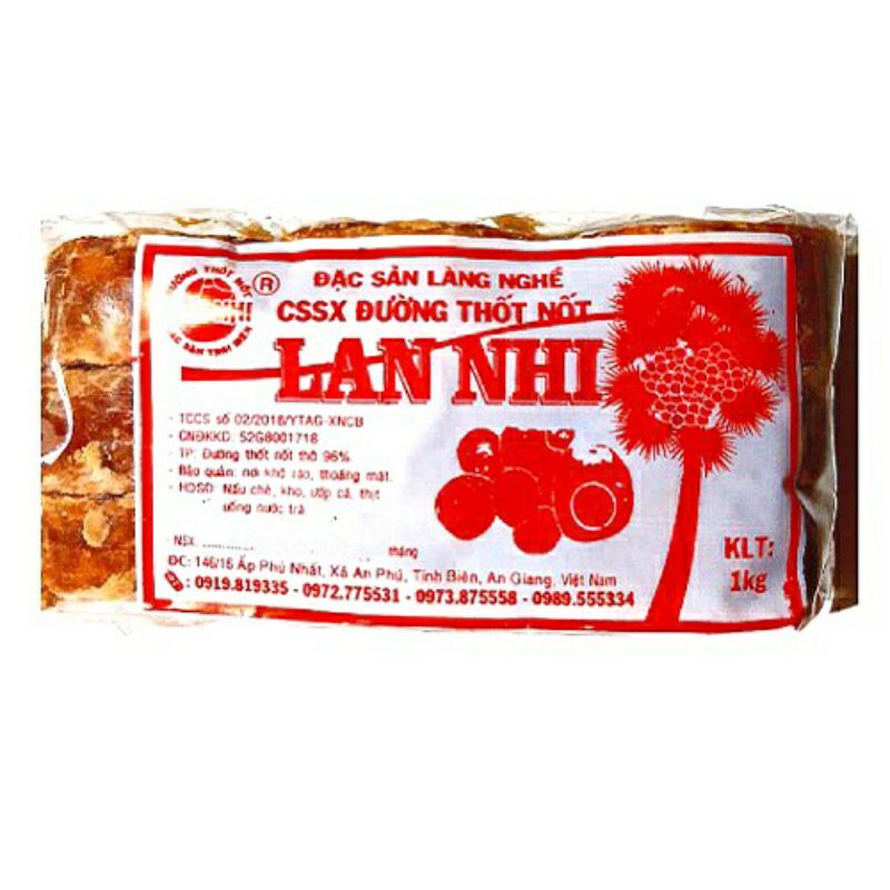 1KG đường thốt nốt Lan Nhi chính hiệu loại đặc biệt