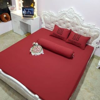Bộ drap ga và vỏ gối cotton vải đũi m6/m8 ( khách được chọn mẫu )