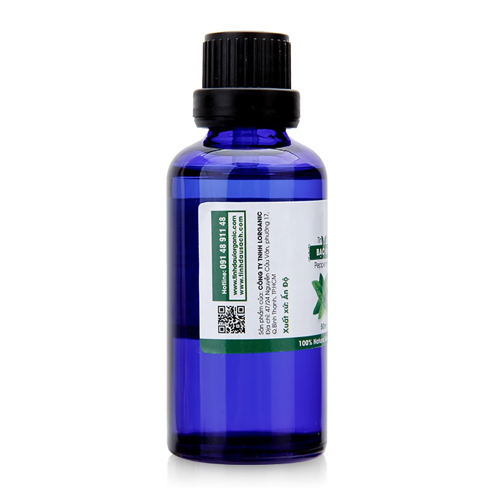 Tinh dầu bạc hà Lorganic Peppermint 100% Natural Essential Oil 50ml