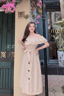 Váy đũi trễ vai