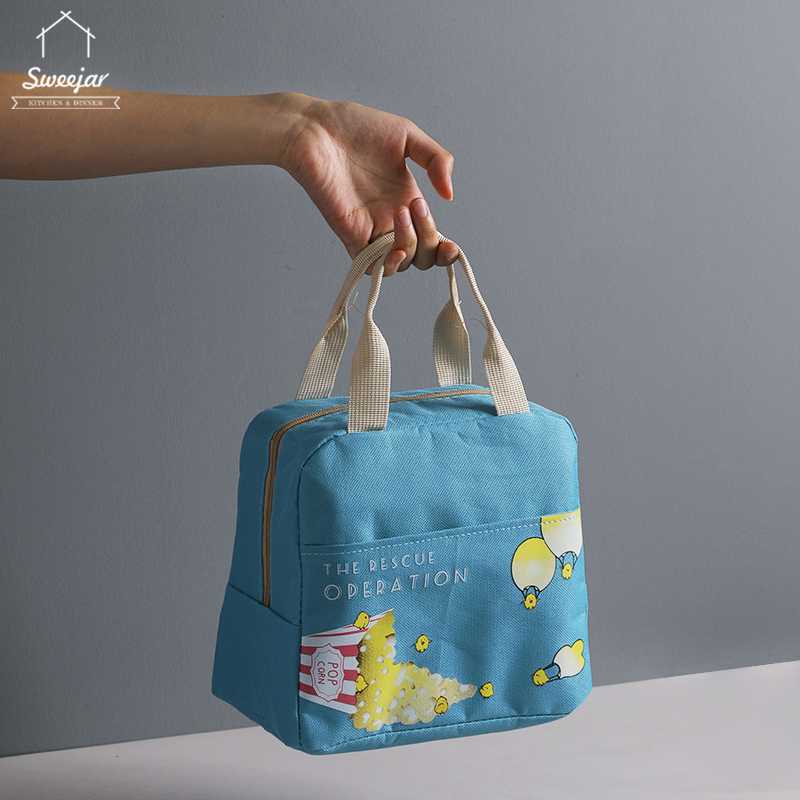 Túi đựng cơm trưa SWEEJAR giữ nhiệt với thiết kế họa tiết hoạt hình xinh xắn