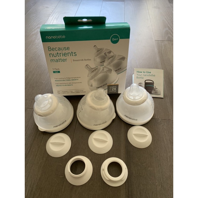 Bình sữa Nanobebe núm silicon 150ml - xách tay Mỹ (SĐT của mình 0917438889)