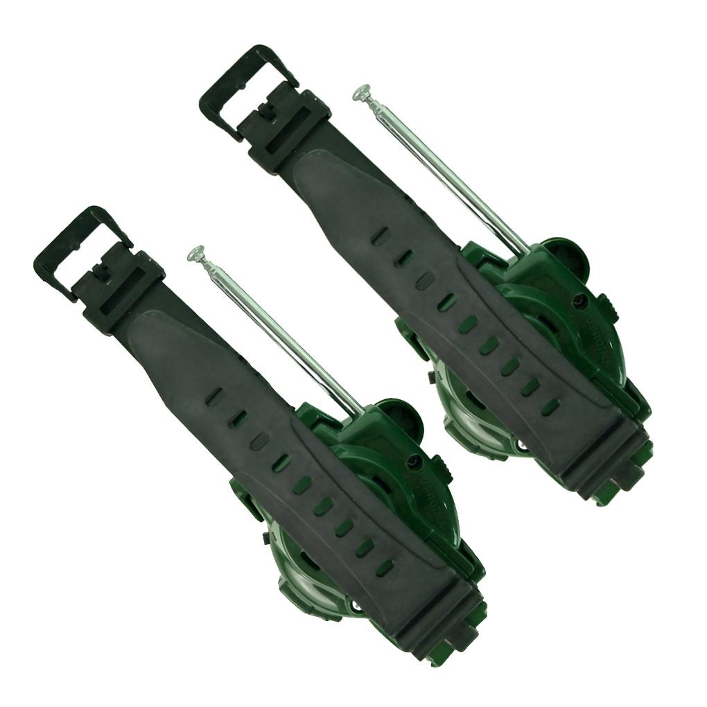 Bộ 2 Đồng Hồ Đeo Tay Không Dây 7 Trong 1 Họa Tiết Rằn Ri Cá Tính Cho Bé