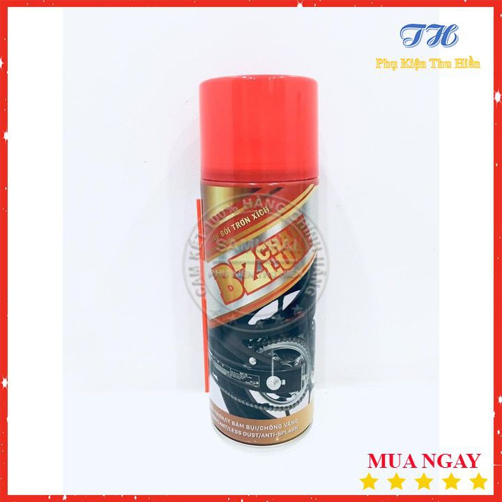Xịt dưỡng sên BZ Chain Lube 450ml hàng Chính Hãng, đậm đặc , ko văng