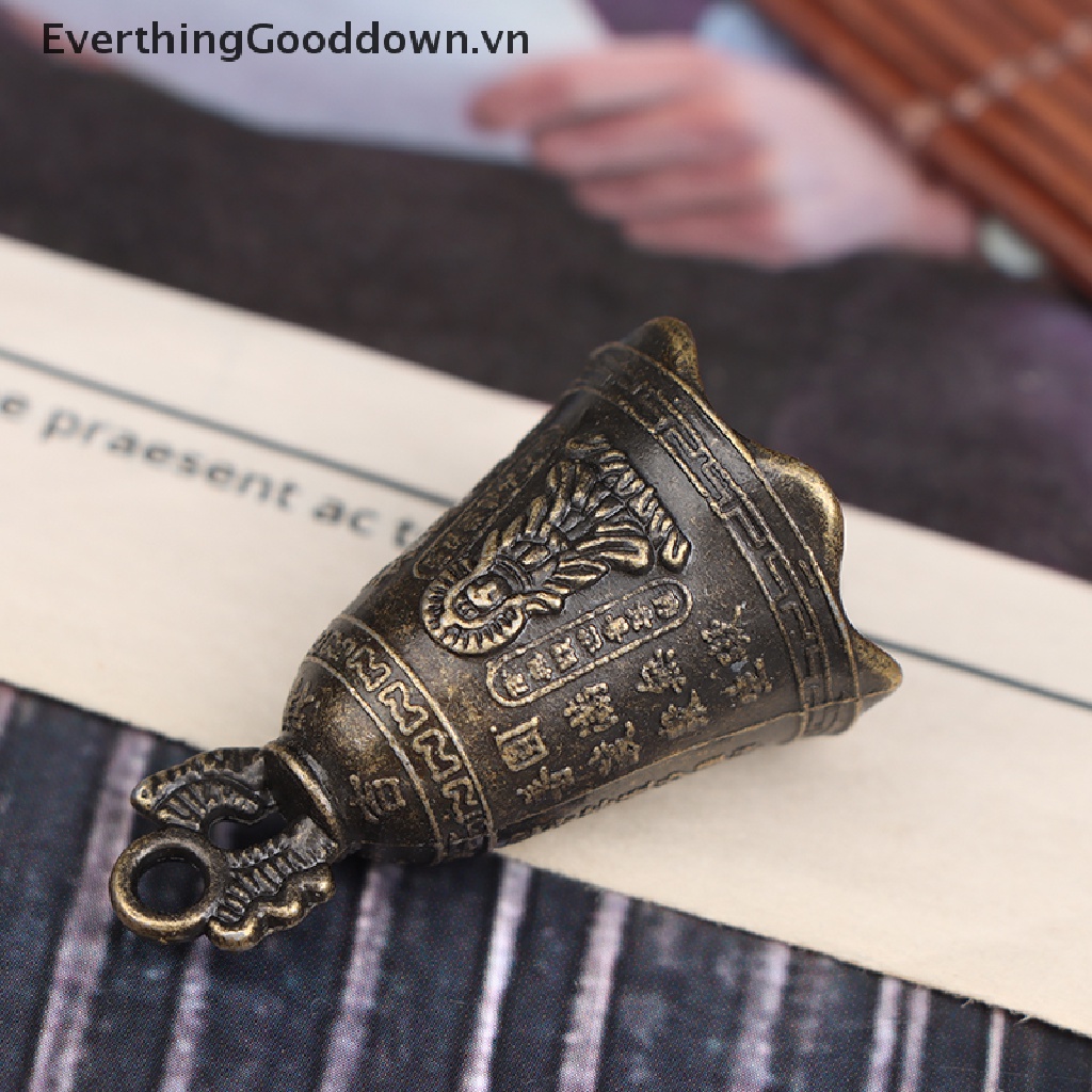 Everthinggooddown Chuông Điêu Khắc Mini Phong Thủy Phật Cầu Nguyện Trung Hoa Cổ Điển Cầu Nguyện