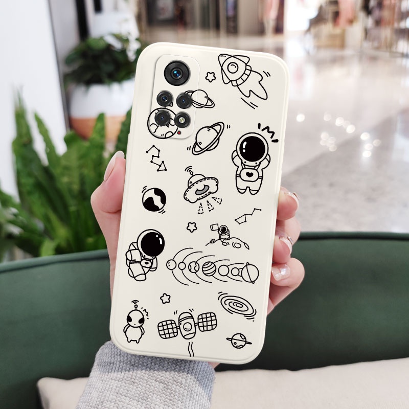 Ốp Điện Thoại Hình Vũ Trụ Âm Nhạc Sáng Tạo Cho Xiaomi Redmi Note 11 11S 11T Pro Plus + 4G 5G