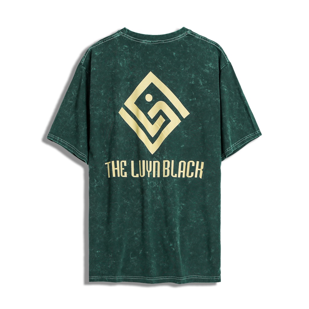 Áo thun tay lỡ ACID WASH, phông Unisex nam nữ, Cotton oversize form vừa, Màu xanh wash, TLB VIETNAM