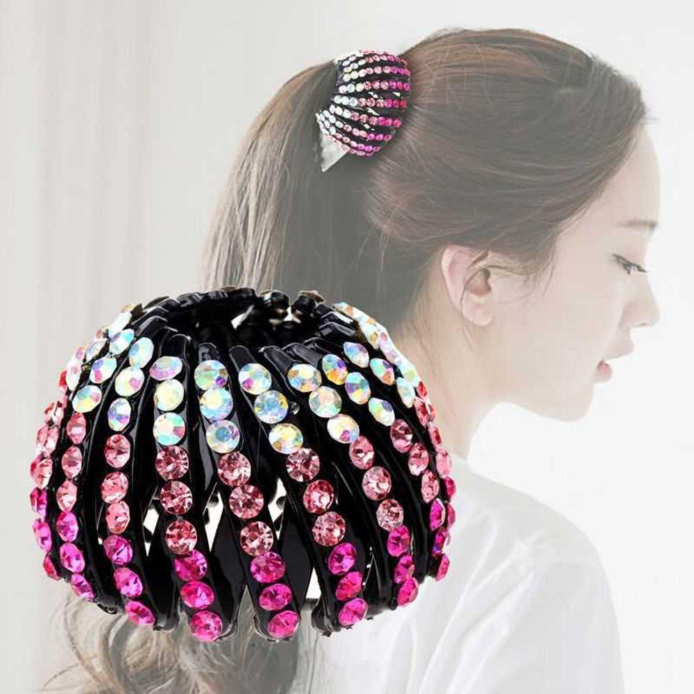 Kẹp Tóc Đuôi Chim Bằng Acrylic Màu Ngà Thời Trang Cho Nữ Giá Đỡ