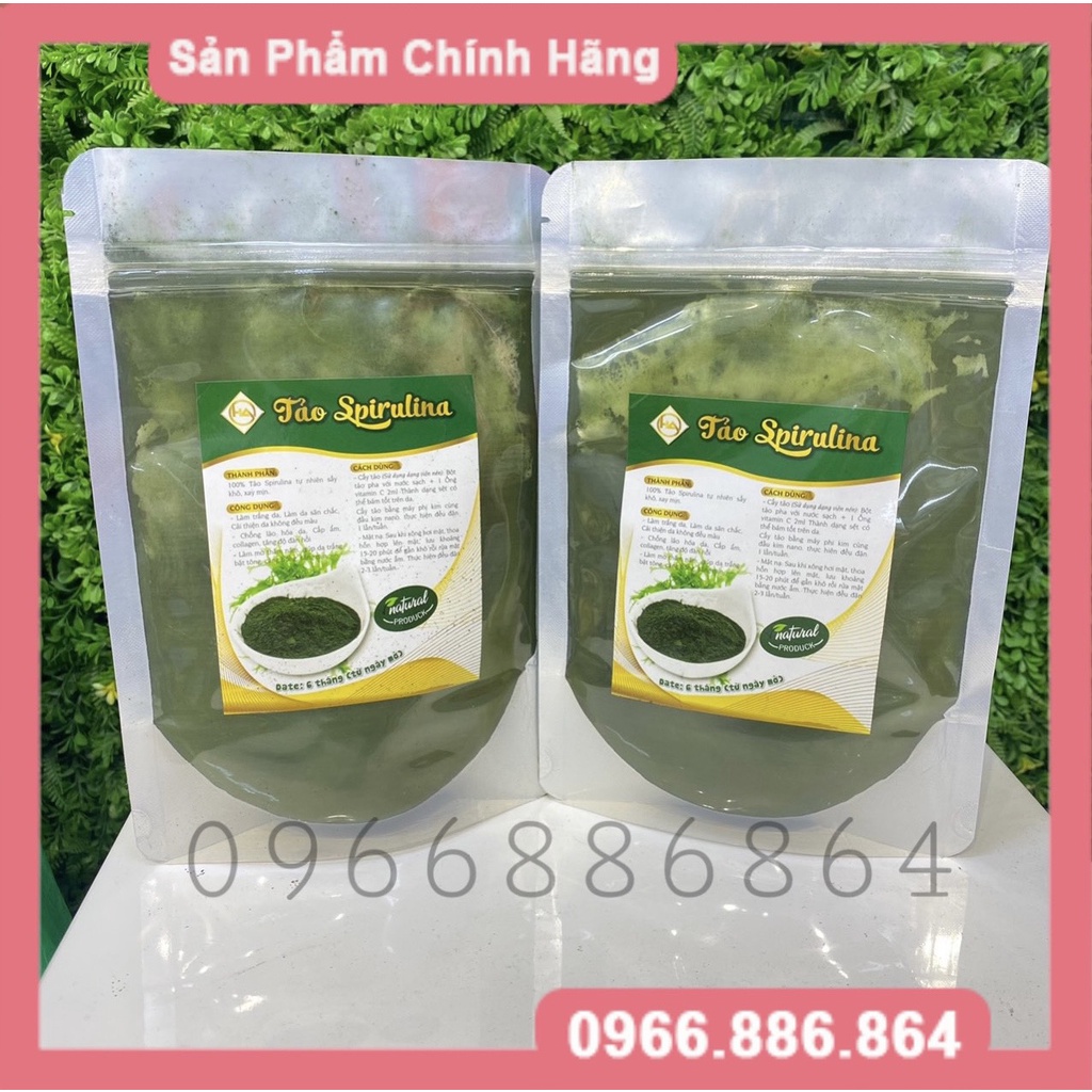 SALE ( 100g ) Tảo Xoắn Đắp Mặt ngăn ngừa lão hoá da dành cho SPA