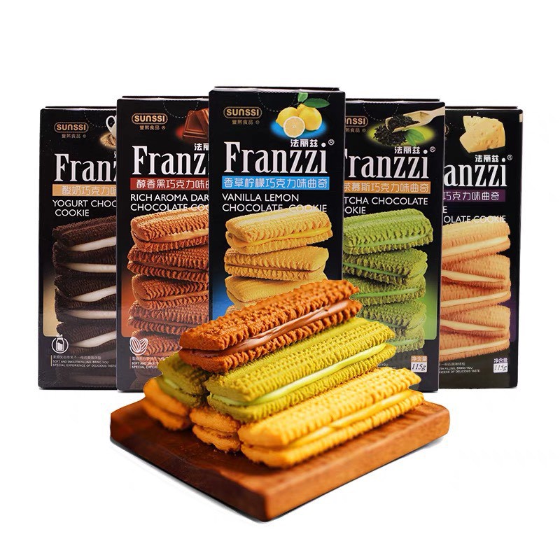 Bánh quy cao cấp Franzzi hộp 115gram sẵn 5 vị !