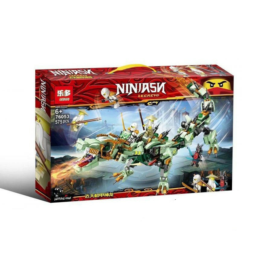 Chuỗi LEGO NINJAGO Lắp ráp xếp hình Lego Ninjago 76053 : Rồng xanh sấm sét huyền thoại của Zane 575 mảnh