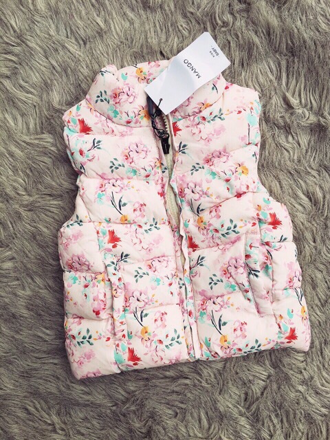 Áo gile phao bé gái