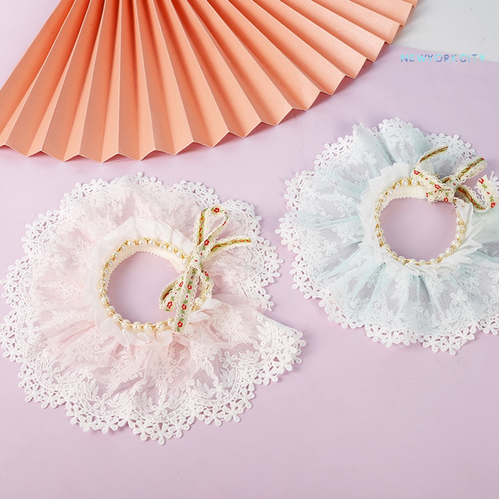 Vòng Cổ Đính Ngọc Trai Nhân Tạo Thân Thiện Với Làn Da Dành Cho Mèo Cưng