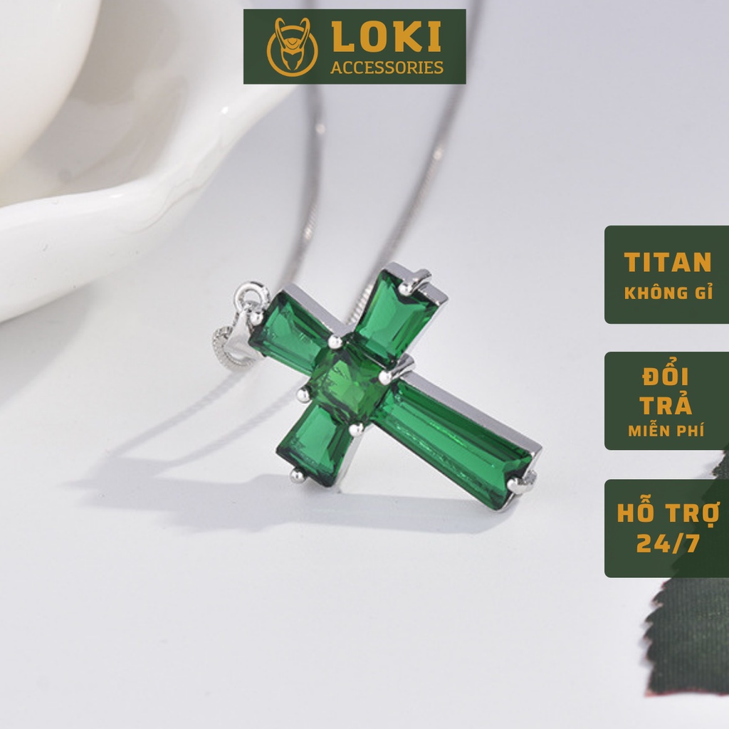 Vòng cổ nam dây chuyền màu bạc nam nữ unisex Loki Accessories Titan đẹp phụ kiện thời trang - Vòng cổ Meral