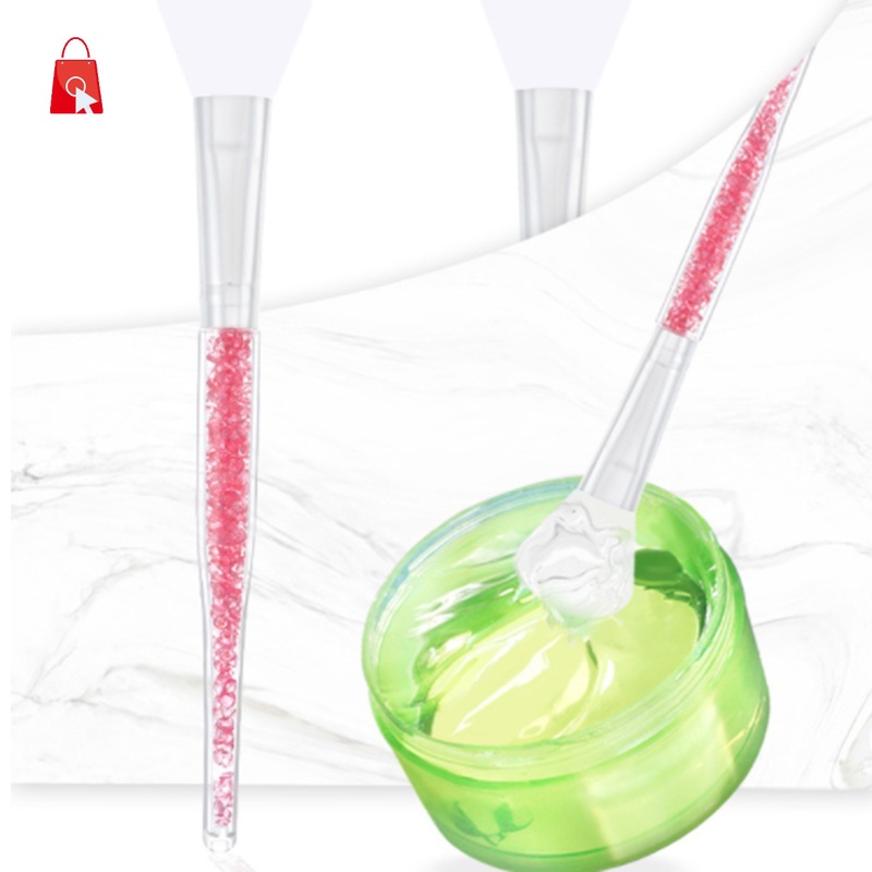 [Hàng mới về] Cọ đắp mặt nạ trang điểm bằng silicon phối đá giả kim cương