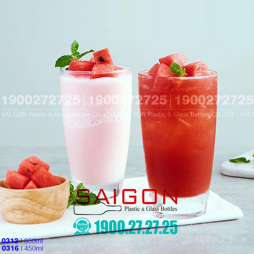 Ly Thủy Tinh Cao Cấp Bầu Cao 350ml , 450ml | Tùy Chọn Dung Tích , Nhập Khẩu Thái Lan | BigBuy360 - bigbuy360.vn