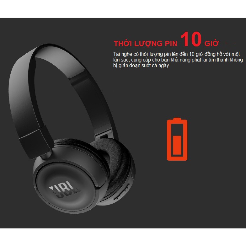 Tai nghe Bluetooth JBL T450BT - Hàng chuẩn Real 100% - Bass hay , đeo rất êm