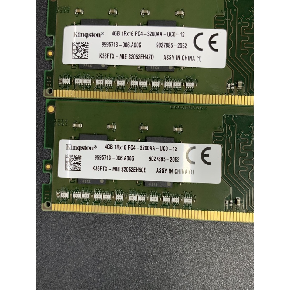 Ram PC kingston 4GB DDR4 3200MHz PC4-3200 Udimm Chính Hãng Mới Bảo Hành 312 Tháng 1 Đổi 1