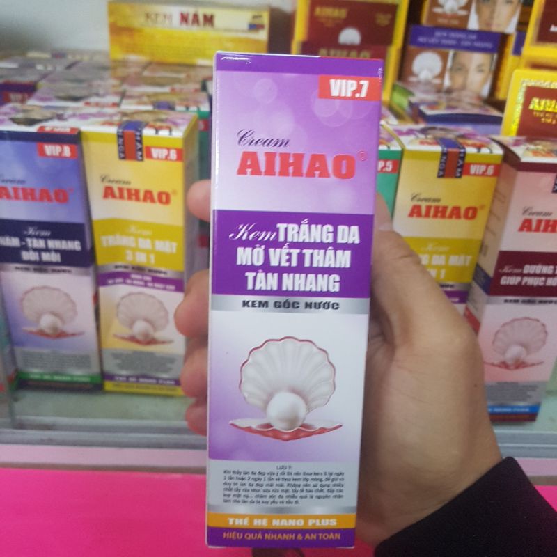 Kem trắng da mờ vết thâm tàn nhamg vip 7 Aihao